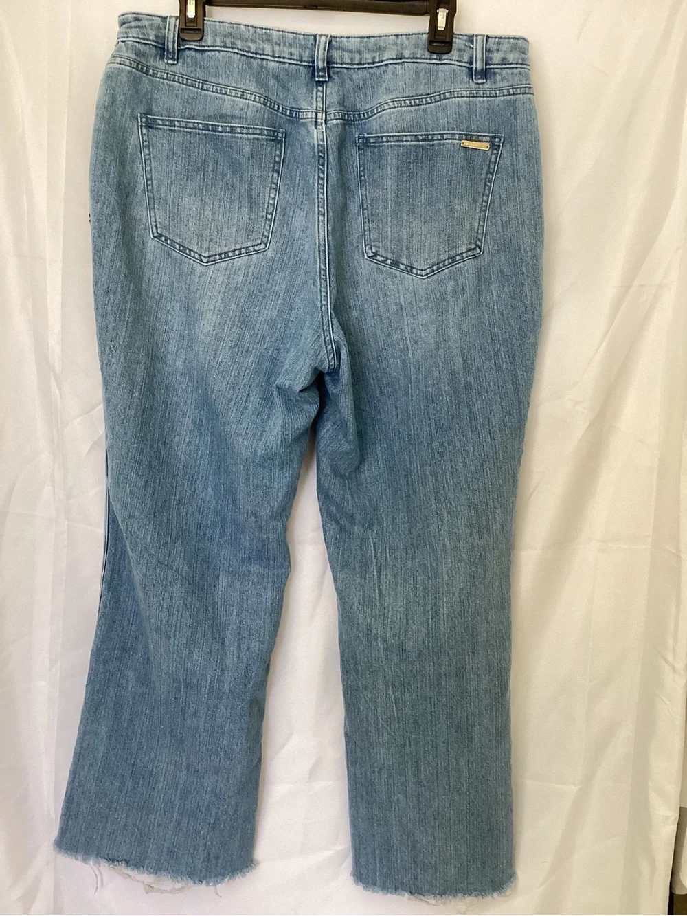 MICHAEL Michael Kors Flare Leg Sailor Jeans in an angel blue wash size 16